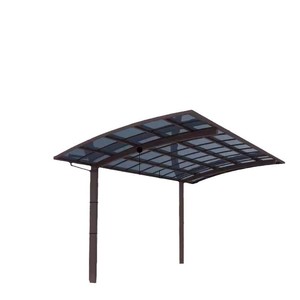 Abri de voiture moderne en aluminium thermolaqué pour toit plat, abri de stationnement extérieur étanche, modèle YP8, installation à domicile - Product Image 6