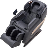 Fauteuil de Massage Électrique Shiatsu 4D Chauffant à Pistes SL, Inclinable, Zéro Gravité, Salon de Bien-être, pour le Corps Entier