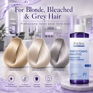 Champú Matizador Morado para Cabello Gris y Rubio Decolorado, Calidad Profesional, Sin Sulfatos, 500ml, Cuidado Capilar Profesional - Product Image 5
