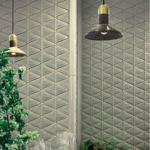 Revestimiento de hormigón 3D tipo ladrillo UHPC para paredes interiores y exteriores de casas, almacenes, ecológico, duradero, Arco 125*400*10mm - Product Image 5