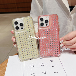 Protección de cámara Lichicase 2 en 1 funda trasera anticaída para Motorola X50 Ultra 5G <span class=keywords><strong>Flash</strong></span> Diamond funda para teléfono móvil