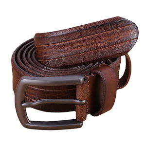 Cinturón de Cuero Vacuno de Alta Calidad para Hombre, Estilo Vintage y de Lujo, con Hebilla de Aleación, Marca MARRANT - Product Image 4