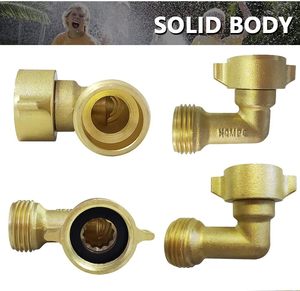 Vườn Hose khuỷu tay kết nối 90 độ rắn brass phụ kiện đường ống Hose khuỷu tay-loại bỏ căng thẳng và căng thẳng trên RV nước intake Hose - Product Image 2