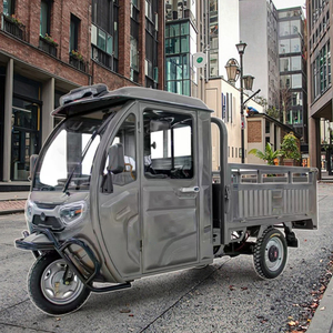 Triciclo con Motor de 60V, Potencia de 1000W, Capacidad de 400kg, Carrocería Abierta de Acero para Uso de Pasajeros, Certificado por la CEE - Product Image 3