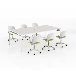 Table de conférence de luxe moderne, bureau de réunion, table de salle de réunion, taille personnalisée, mobilier de bureau en bois, tables de réunion - Product Image 1