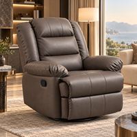 Ensemble de canapé-lit convertible en tissu et cuir de vache, meubles uniques électriques, pour salon