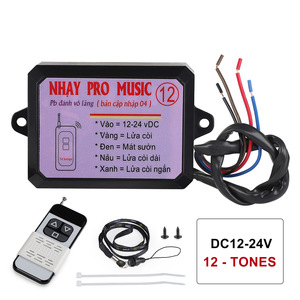 CNSPEED Nhay Pro Music 12V DC โมดูลสัญญาณเตือนภัยรถยนต์ 12 เสียง สำหรับใช้กับยานพาหนะ - Product Image 2