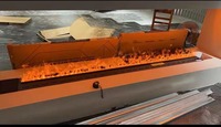 Cheminée électrique moderne à vapeur d'eau 3D, flamme sans fumée éblouissante avec effet vapeur et WiFi pour la maison