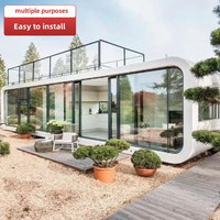 Maison Modulaire Préfabriquée de Luxe 20ft 40ft au Design Moderne, Maison Pod Résidentielle 2 Chambres, Cabane Apple, Maison Mobile à Vendre