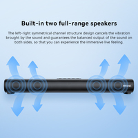 OEM Mini sans fil RGB HIFI stéréo Surround Soundbar avec subwoofer basse best-seller Outdoor Gaming TV & Phone Speaker