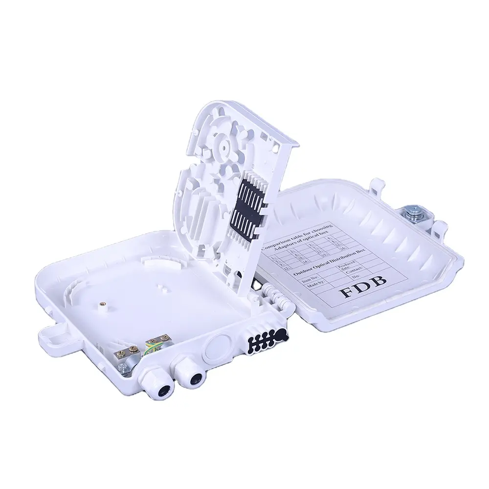 FTTH Fiber optik dağıtım kutusu kutu Splitter sonlandırma kutusu Fiber optik ekleme plastik Fiber ev 8 12 24 çekirdek ABS F207