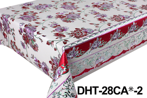 Nhà Máy Không Thấm Nước Nổi 5D Mantel Oilcloth Vải Vàng Polyester PVC Vinyl Bảng Vải Cuộn - Product Image 4