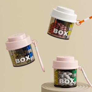 Caja de Medicamentos Portátil de Plástico con Compartimentos, Mini Organizador de Viaje Multifuncional, Éxito de Ventas Internacional - Product Image 4