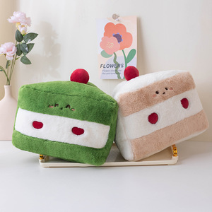 JM 30cm Nouveau Coussin en <span class=keywords><strong>Peluche</strong></span> Doux et Moelleux en Forme de Gâteau <span class=keywords><strong>Mochi</strong></span> - Tranche de Dessert en <span class=keywords><strong>Peluche</strong></span> Moelleuse et Confortable - Product Image 4