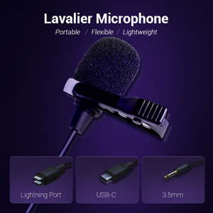 Micrófono condensador para todos los teléfonos, para videoconferencia, <span class=keywords><strong>YouTube</strong></span>, grabación de Audio y vídeo - Product Image 5