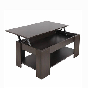 <span class=keywords><strong>Mesa</strong></span> <span class=keywords><strong>de</strong></span> <span class=keywords><strong>Centro</strong></span> Multifuncional para Sala <span class=keywords><strong>de</strong></span> Estar, Negra, Ajustable, <span class=keywords><strong>Extensible</strong></span>, con Tapa Elevadora <span class=keywords><strong>Convertible</strong></span> en <span class=keywords><strong>Mesa</strong></span> <span class=keywords><strong>de</strong></span> Comedor, <span class=keywords><strong>de</strong></span> MDF - Product Image 1