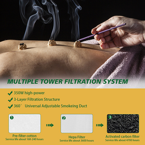 Solder fume extractor khói vắt máy hệ thống lọc cho Thẩm mỹ viện moxibustion bụi và fume Collector - Product Image 3