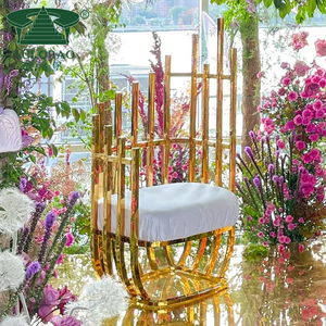 Chaise de canapé royale avec cadre en acier inoxydable King Throne - Product Image 6