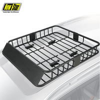 Panier de toit en acier robuste 150 LBS, réduction du bruit, pour Jeep Wrangler 4x4 tout-terrain, porte-bagages de toit, Jimny JB43, SUV, camion