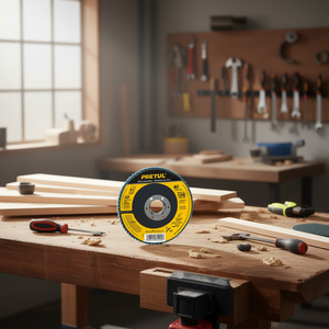 Pretul DLP-2716 4-1/2 Pulgadas Disco de Lijado de Láminas de 40 Granos con 7/8 Pulgadas Orificio Central para Herramientas Eléctricas, Construcción de Aleación de Aluminio Azul - Product Image 2