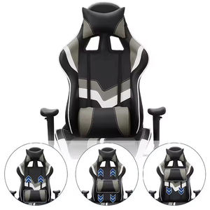 Chaises de jeu RGB de luxe en cuir synthétique de haute qualité, réglables en hauteur et pivotantes, pour ordinateur (2 chaises de jeu) - Product Image 2