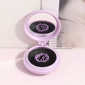 Mini spazzola pieghevole tascabile Pop-Up durevole per la pulizia con manico per PC per uso domestico da salone, pettine per capelli aggrovigliati - Product Image 5