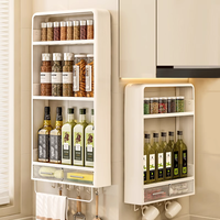 Markdown vente armoires de cuisine ustensile étagère à épices ménage mural Condiment boissons étagères de rangement salle de bain étagère de rangement