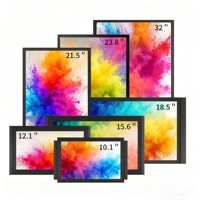 Layar LCD TFT FHD 23,8 Inci 1920*1080 Panel IPS LVDS EDP Modul Monitor Industri Huaxin Layar Sentuh 0-50 ° C
