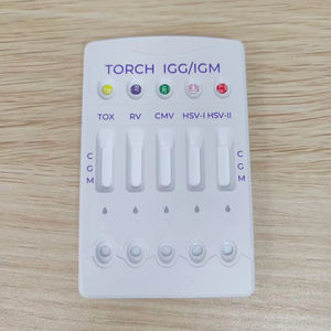 Test rapide sur panneau MR TORCH IGG/<span class=keywords><strong>IGM</strong></span> (<span class=keywords><strong>TOXO</strong></span>/Rubéole/CMV/HSV-1/HSV-2) : Détection de 5 anticorps sur un seul panneau pour les cliniques prénatales - Product Image 1