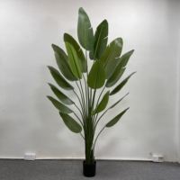 Haute qualité décoration de la maison en plastique bananier palmier plantes artificielles en pot plantes artificielles
