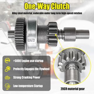 Moteur de démarrage électrique Fullas JQ170-2 pour LCT 291cc 306cc, Ariens AX291 AX306 <span class=keywords><strong>Husqvarna</strong></span> 24 pouces 27 pouces 30 pouces <span class=keywords><strong>Souffleuse</strong></span> à neige - Product Image 4