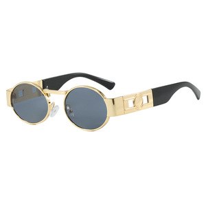 2025 New Retro Oval <b>Small</b> <b>Frame</b> <b>Sunglasses</b> for Women Personalized European American Ins Style UV400 Optical UV-proof <b>Sunglasses</b> - Product Image 6