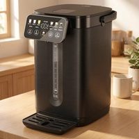 Bouilloire Électrique Thermo Pot 5L pour Maison, Bureau, Salle de Pause, Garde-Manger, Station à Thé – Acier Inoxydable, Maintien au Chaud, Contrôle Numérique