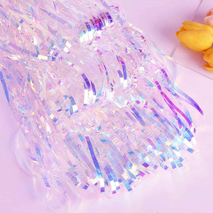 2 Stück Geburtstags feier Hintergrund Folie Vorhänge Metallic Lametta Folie Fransen Vorhänge Photo Booth Hintergrund für Baby-Dusche Hochzeit - Product Image 6