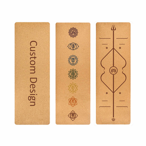 Tapete <span class=keywords><strong>de</strong></span> Yoga <span class=keywords><strong>de</strong></span> <span class=keywords><strong>Corcho</strong></span> con Diseño <span class=keywords><strong>de</strong></span> Madera y Yute Estampado con Motivos Naturales <span class=keywords><strong>de</strong></span> Alta Calidad - Product Image 1