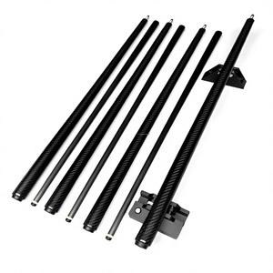 Taco de billar de fibra de carbono de 12.5mm con pin radial, unión 1/2, 147cm, ligero, de 2 piezas para billar de 8 y 9 bolas - Product Image 4