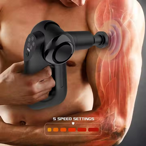 Pistola Masajeadora Muscular de Tejido Profundo para Gimnasio y Deportes con Cabezal Triangular Frío y Caliente Vibrador Fascial para Espalda y Cuerpo - Product Image 6