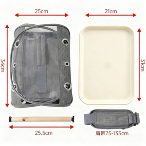 Sac de transport pour animaux de compagnie en maille respirante pour extérieur, cage de voyage pour oiseaux, accessoires pour perroquets, petit sac de transport pour animaux de compagnie, sac de voyage pour oiseaux - Product Image 5