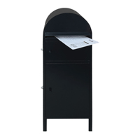 Boîte à colis Weldon Vintage à toit incurvé, en acier verrouillable, avec fente pour courrier, autoportante, pour livraison de colis, pour extérieur, maison, jardin