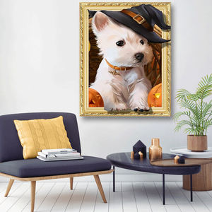 Kits de pintura de diamantes 5d para adultos Ab Drills Dog <span class=keywords><strong>Yorkshire</strong></span> Terrier Burbujas Pintura de diamantes Animales - Product Image 2