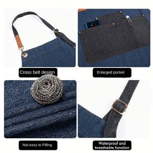 Nuevo Delantal de Mezclilla sin Mangas con Logotipo Personalizado, Regalos Corporativos, Impermeable, Resistente a las Manchas, Diseño Versátil y Personalizable - Product Image 2