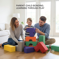 Nouvel ensemble de blocs de construction géants en mousse EVA souple pour enfants, idéal pour les aires de jeux intérieures et les écoles maternelles