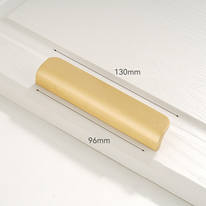 Light Luxury Solid Brass Concealed Cabinet Handles Furniture Hardware Shoes Kitchen Drawer Pull <strong>Knob</strong> Brass <strong>Door</strong> - Product Image 3