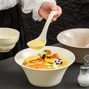 2024 Enchantment Bol en corne non toxique au design moderne et épuré, grand bol à soupe, bol à nouilles, bol à crème, pour la maison, au design haut de gamme - Product Image 4