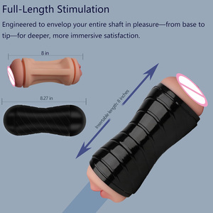 Masturbador Masculino con Bolsillo para Pene, Juguete Sexual con Boca y Garganta Realistas, Entrenador de Pene, Masajeador - Product Image 6