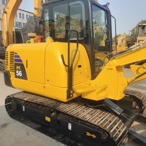 Prix bas 95% nouvelle mini pelle sur chenilles Komatsu PC56 d'occasion bon état 5 tonnes tracteur mini pelles à vendre - Product Image 5