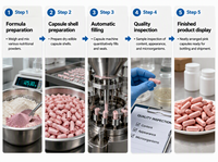 Capsules de PQQ, gélules molles, complément alimentaire, formule personnalisée, marque privée, usage adulte