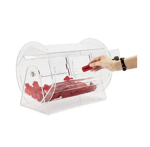 Có Thể Khóa Acrylic Xổ Số Trống <span class=keywords><strong>Plexiglass</strong></span> Xổ Số May Mắn Vẽ Hiển Thị <span class=keywords><strong>Box</strong></span> Container Cho Foundraisers - Product Image 1