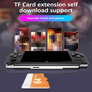 X6 4.3 pouces Consoles de jeu portables Double Mini Portable intégré classique gratuit Console de jeux vidéo PC TV Support Meilleur