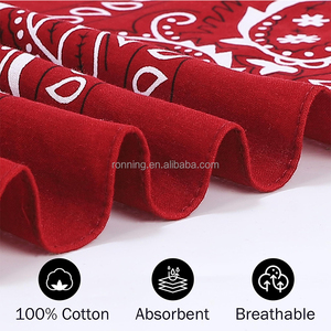 Haute qualité 100% coton <span class=keywords><strong>personnalisé</strong></span> Double face carré Bandana impression numérique dessin animé motif respirant <span class=keywords><strong>mouchoir</strong></span> à séchage rapide - Product Image 2